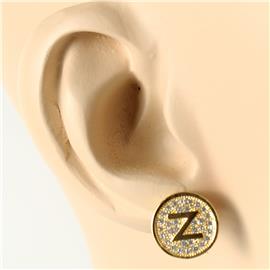 Z Stainless Steel Round Earring