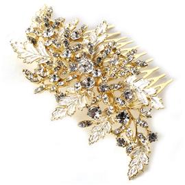 Metal Crystal Hair Comb