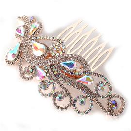 Rhinestones Butterfly Hair Comb