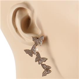 Crystal Butterfly Earring