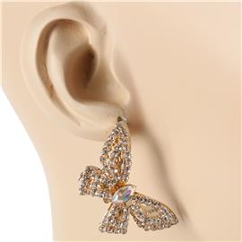 Rhinestones Butterfly Earring