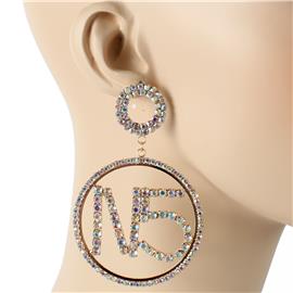 Rhinestones Long #5 Earring