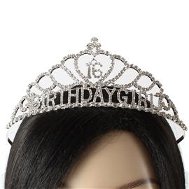 Rhinestones 16 Birthday Girl Tiara