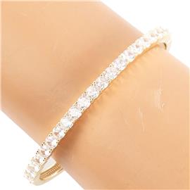 Stainless Steel CZ Bangle