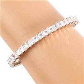 Stainless Steel CZ Bangle