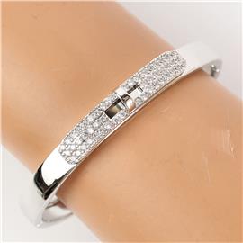 Stainless Steel CZ Bangle