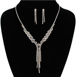 Rhinestone Necklace Set