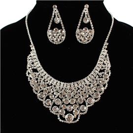 Rhinestone Necklace Set