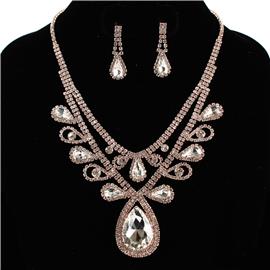 Rhinestone Necklace Set