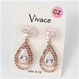 CZ Dangle Earring