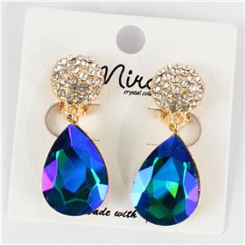 Clip On Crystal Earring