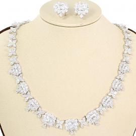 Cubic Zirconia Necklace Set