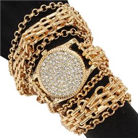 Metal Watch Multilayered Bracelet