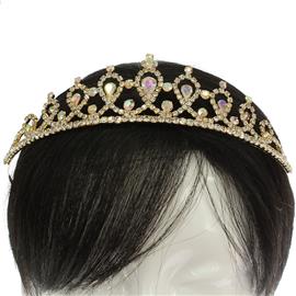 Rhinestone Teardrop Tiara