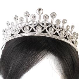 Rhinestones Round Tiara