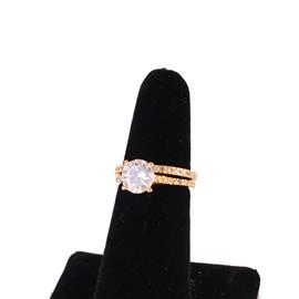 ""7" CZ Wedding Ring "