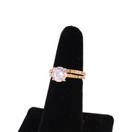 ""8" CZ Wedding Ring "