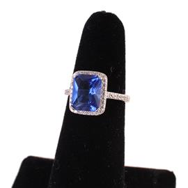 ""9" CZ Rectangle Ring "