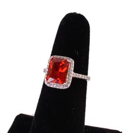 ""9" CZ Rectangle Ring "