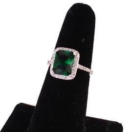 ""9" CZ Rectangle Ring "