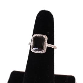 ""7" CZ Rectangle Ring "