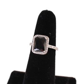 ""8" CZ Rectangle Ring "