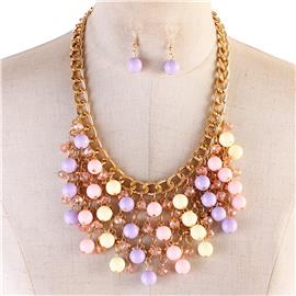 Beads Chain Necklace Set