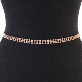 3LN Rhinestone Belt