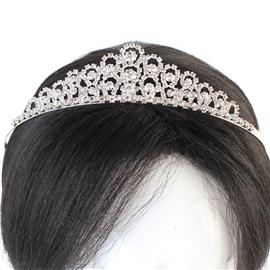 Rhinestones Round Casting Tiara