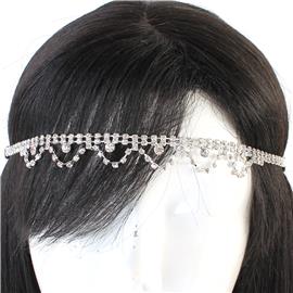 Rhinestones Drop Hair-Band