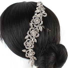 Crystal Roses Hair-Comb