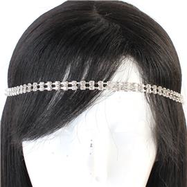 Rhinestones Two Lines Hair Band