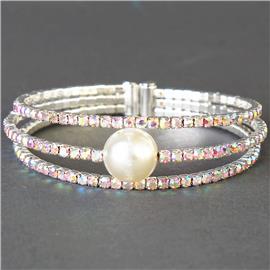 Pearl Rhinestone Bracelet