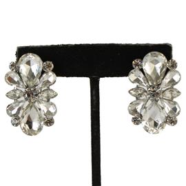 Crystal Casting Clip-On Earring