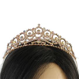 Rhinestones Swirl Tiara