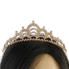 Rhinestones Swirl Tiara