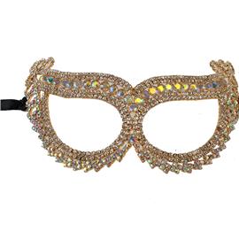 Rhinestone Cat Eye Mask