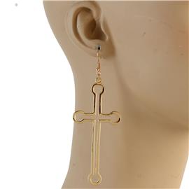 Metal Cross Earring