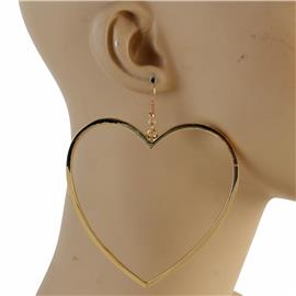 Metal Heart Earring