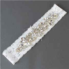 Crystal Flower Wedding Garter