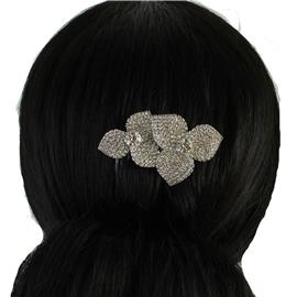 Rhinestone Lily Hair Comb