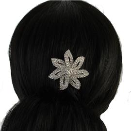 Rhinestone Flower Hair Comb