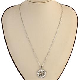 "Rhinestone "D" Necklace "