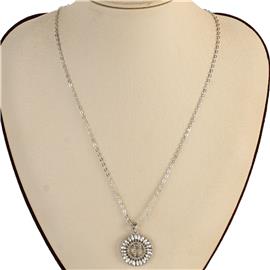 "Rhinestone "P" Necklace "