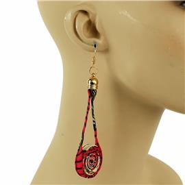 African Tear Long Earring