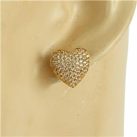 CZ Casting Heart Earring