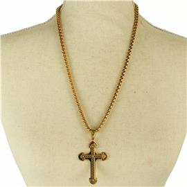 Stainless Steel Pendant Cross Necklace