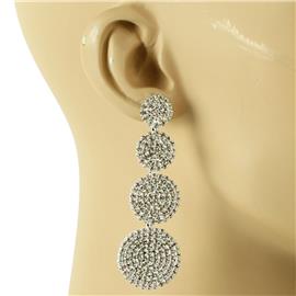 Rhinestones Multi Round Earring