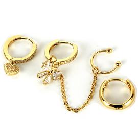 CZ Multi-Single HuggieS Earring