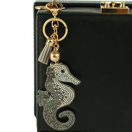 Rhinestones Seahorses Key Chain